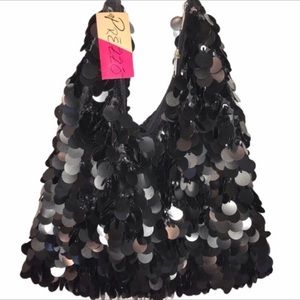 Prezzo sequin beaded bag purse NWT